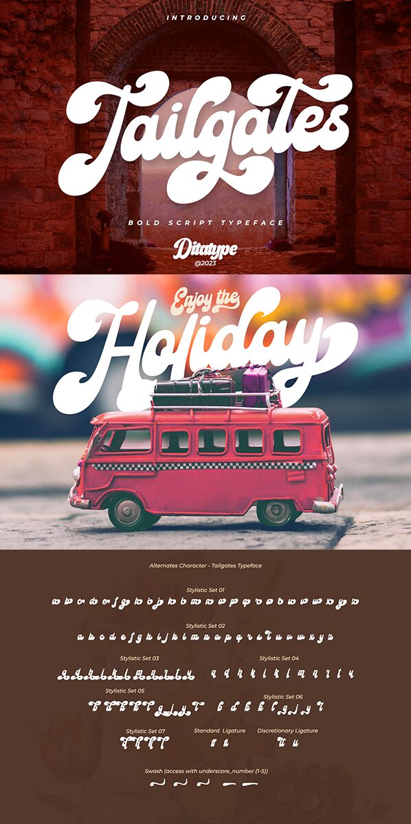 Tailgates Schriftart