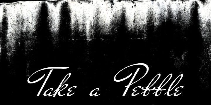 Take a Pebble Schriftart