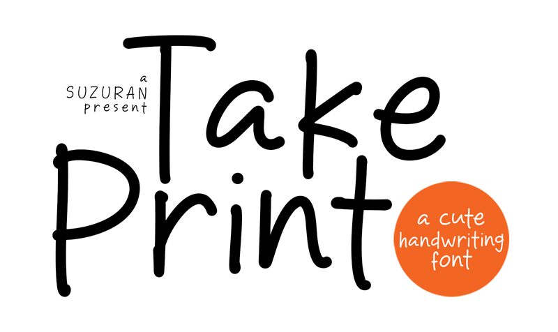 Take Print Schriftart