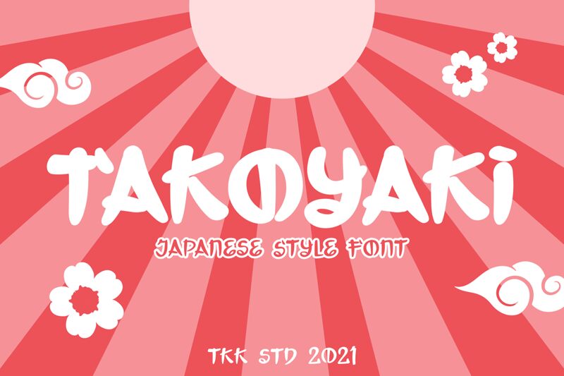 Takoyaki Schriftart