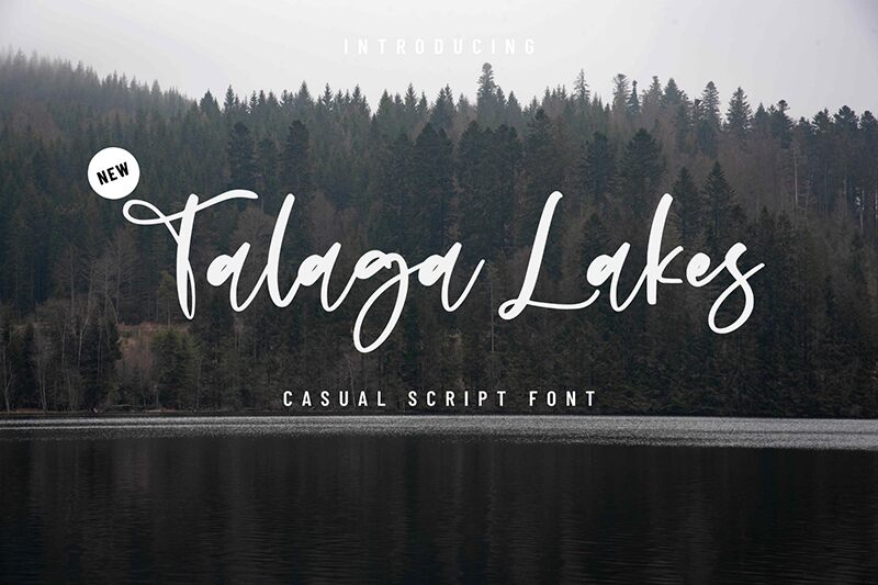 Talaga Lakes Schriftart