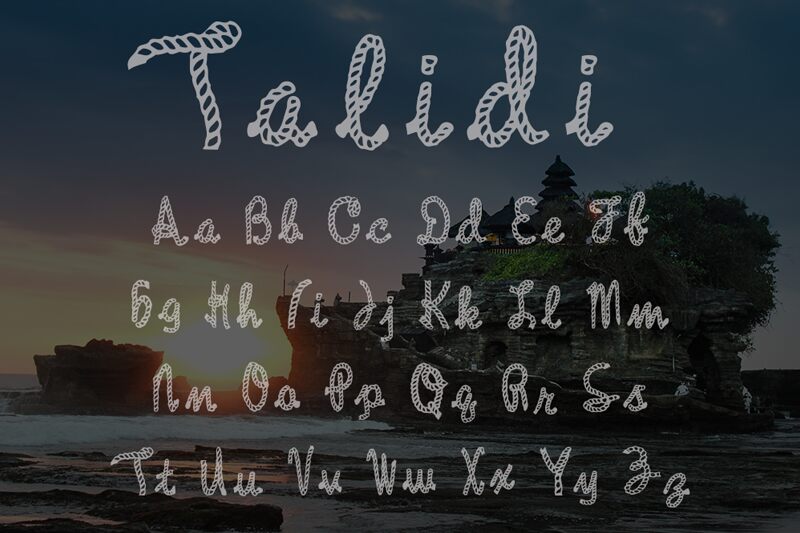 Talidi Schriftart