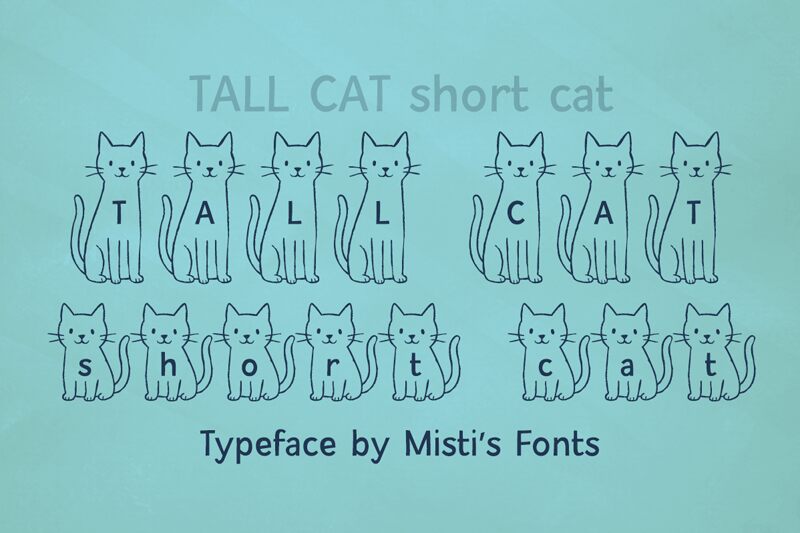 Tall Cat Short Cat Czcionka