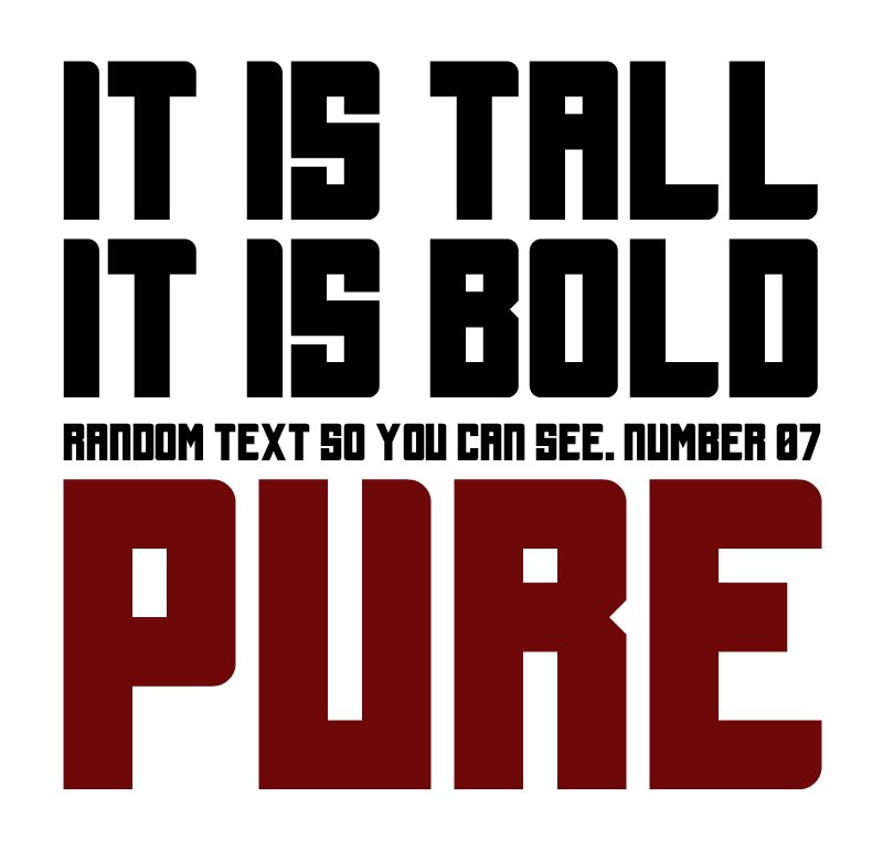 Tallbolder Schriftart