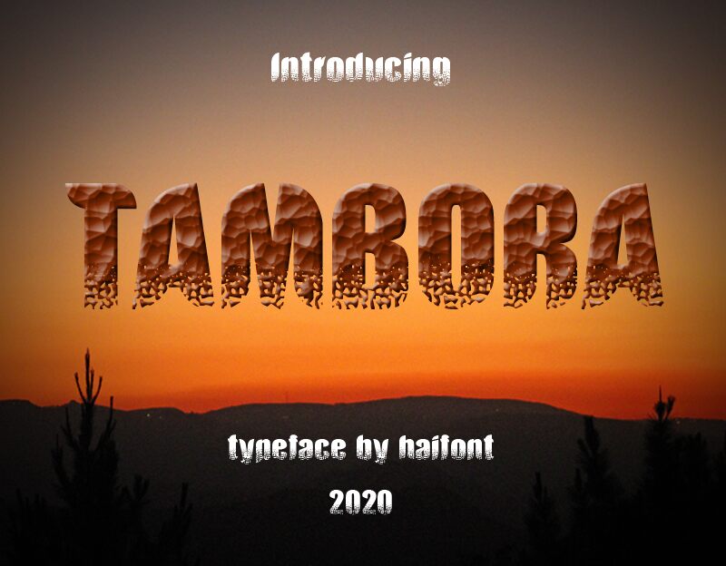 Tambora 字体