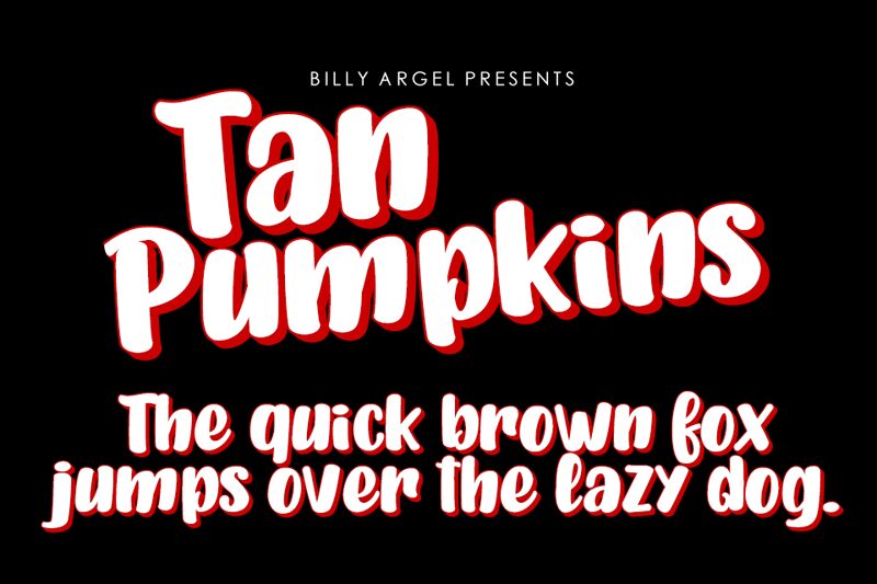 TAN PUMPKINS Schriftart