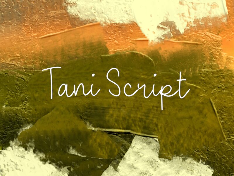 Tani Script Carattere