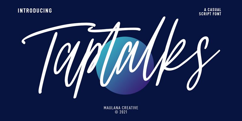 Taptalks Schriftart