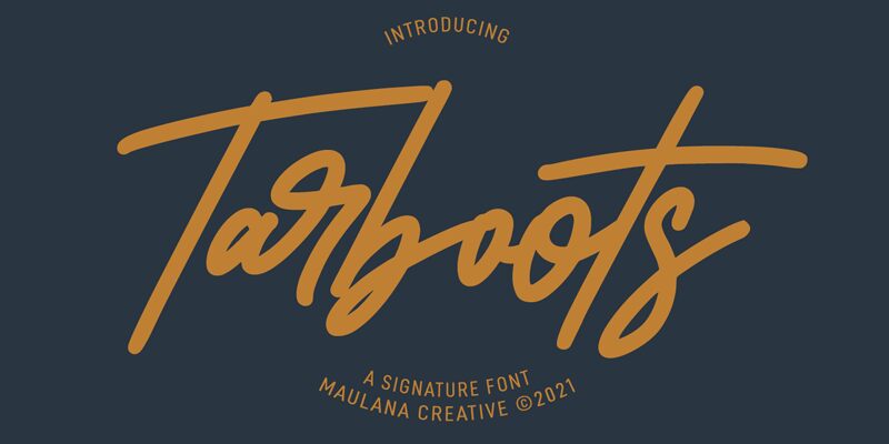 Tarboots Schriftart