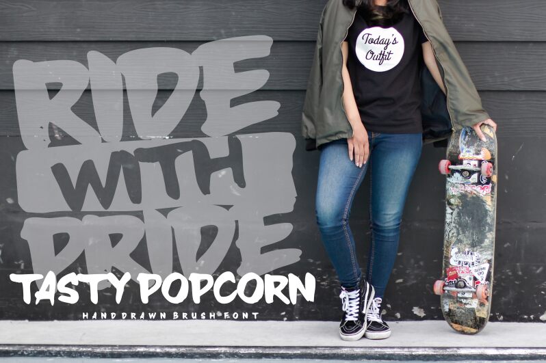 Tasty Popcorn Schriftart