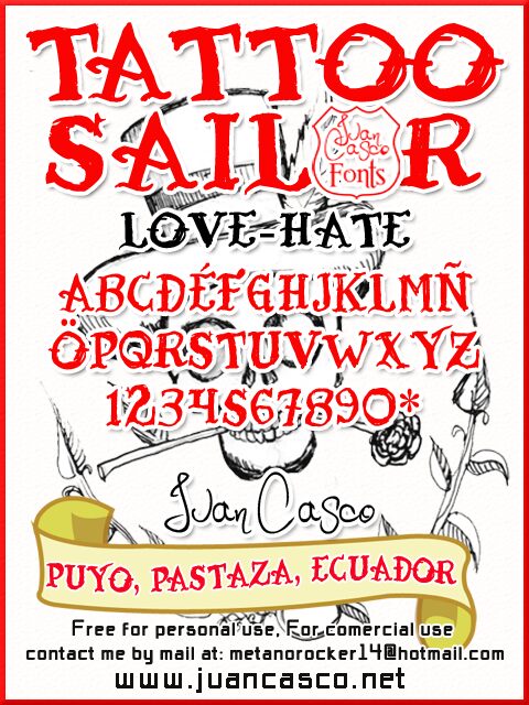 Tatoo Sailor Carattere