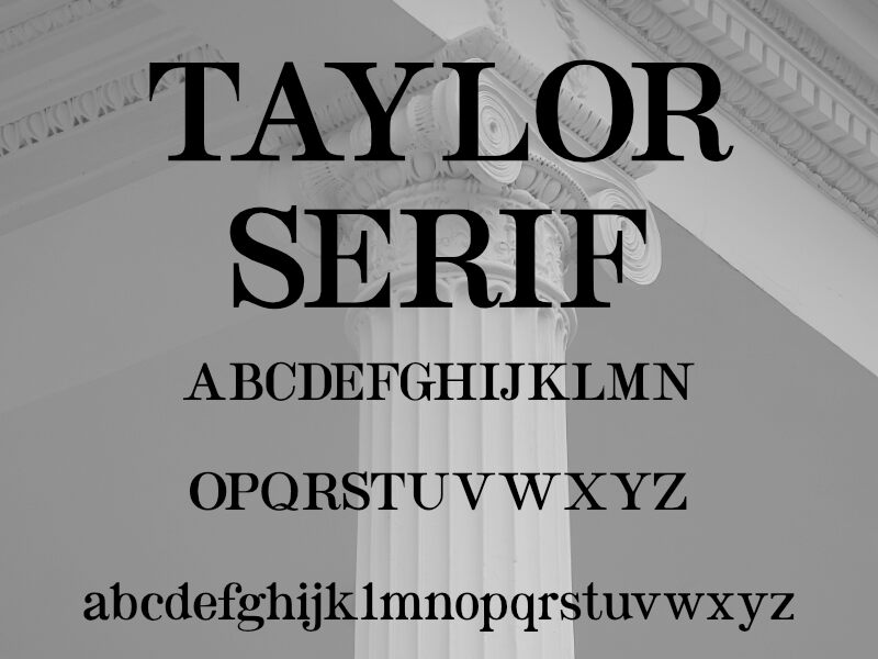 Taylor Serif Schriftart