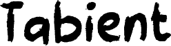 Preview of the Tabient font