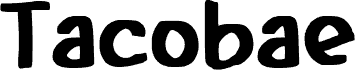Preview of the Tacobae font