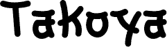 Takoya-demo Regular шрифт
