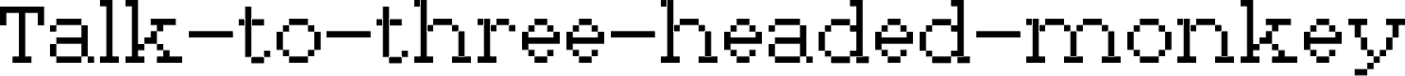 Talk-to-three-headed-monkey Regular