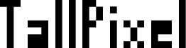 Preview of the TallPixelFont Regular font