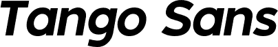 Tango Sans Italic