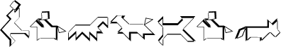 Preview of the TangramWhiteBlack font