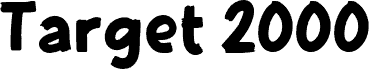 TARGET 2000 字体