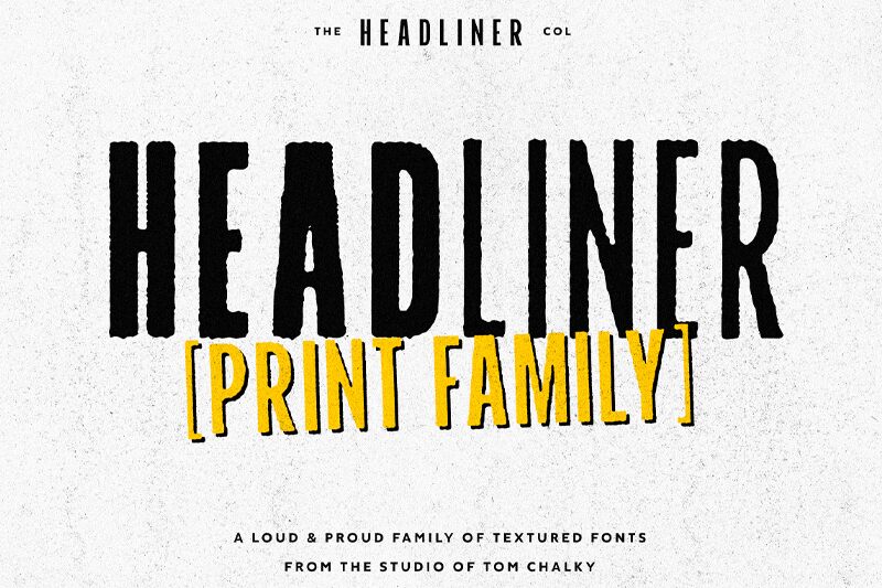 TCHeadlinerPrint Schriftart