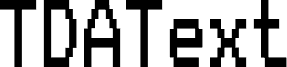 Anteprima del carattere TDATextCondensed