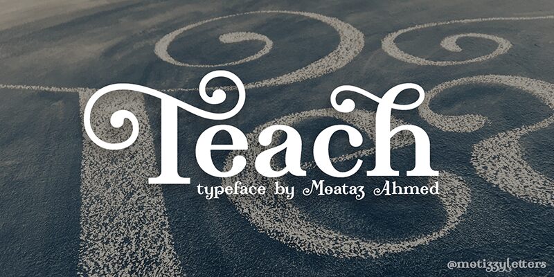 Teach Schriftart