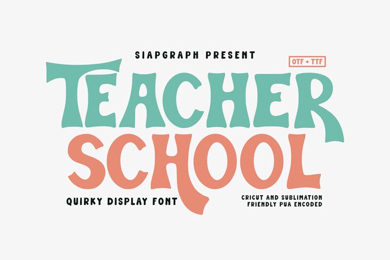 Teacher School Font