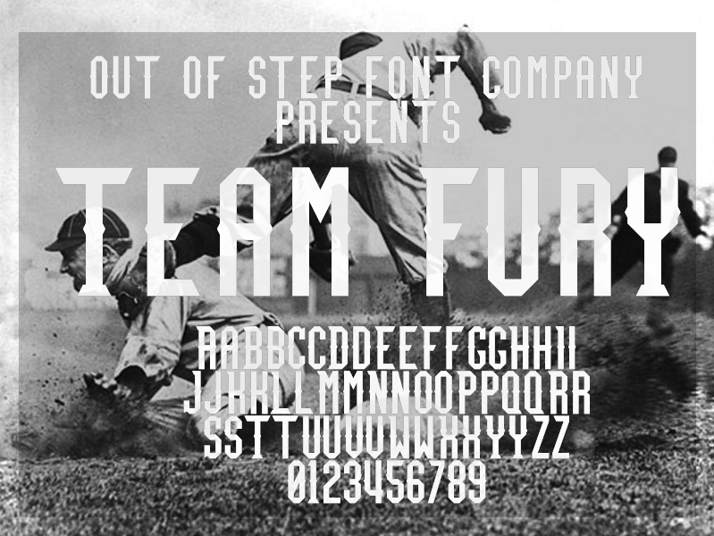 Team Fury Schriftart