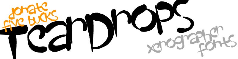 TearDrops Schriftart