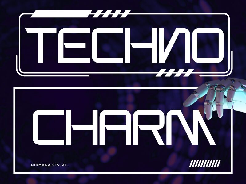 Techno Charm Schriftart
