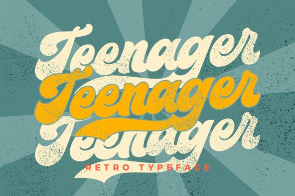 Teenager Schriftart