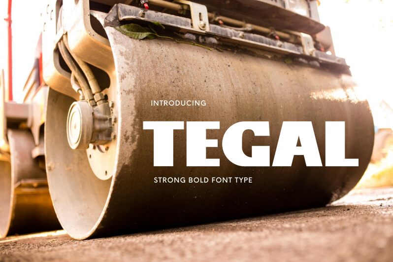 Tegal Schriftart