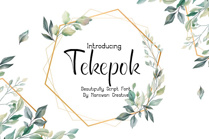 Tekepok Schriftart