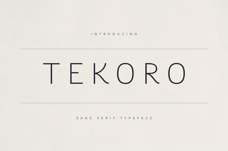 Tekoro Schriftart