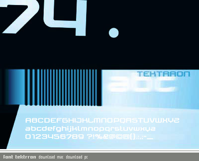 Tektrron Czcionka