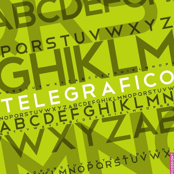 Telegrafico Czcionka
