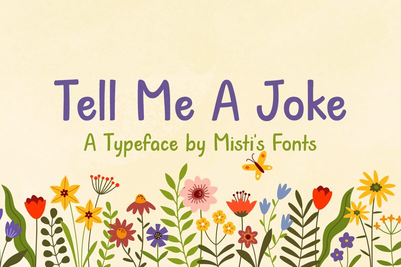 Tell me a joke font fonts2u