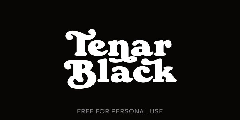 Tenar Black Czcionka