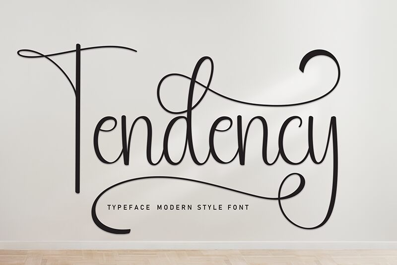 Tendency Schriftart