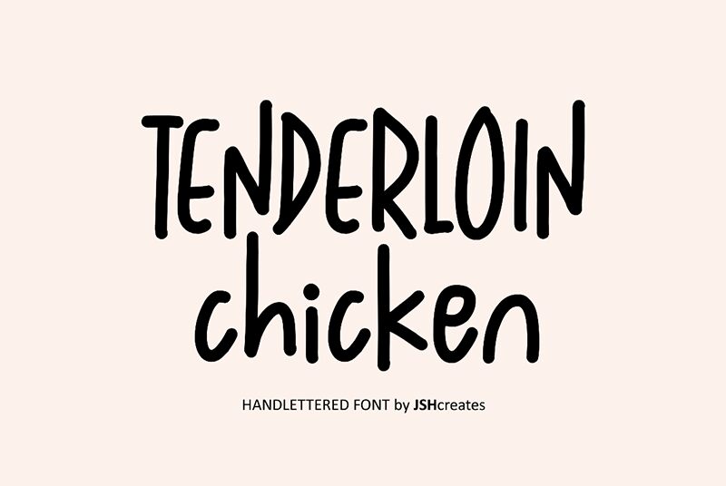 Tenderloin Chicken Czcionka