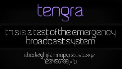 Tengra Schriftart