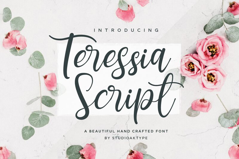 Teressia Script Carattere