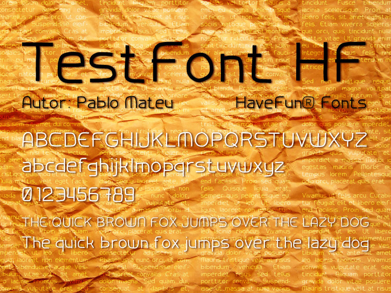 TestFontHF الخط