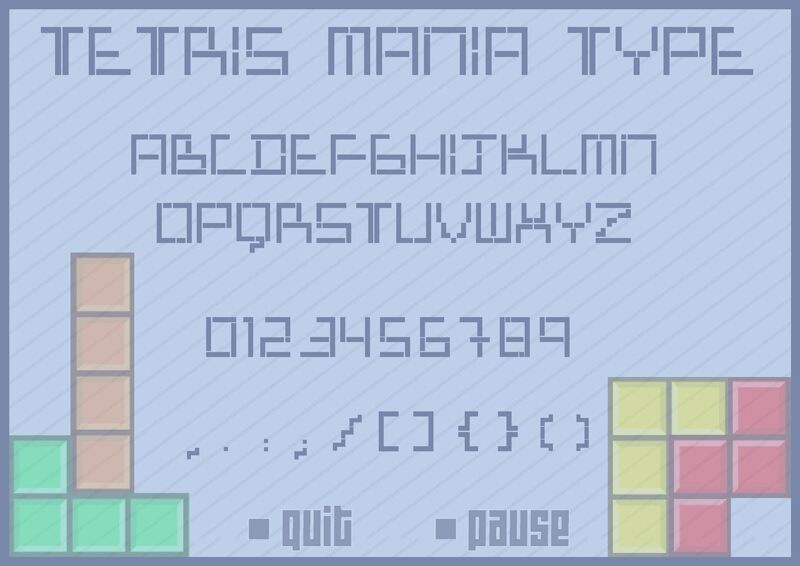 Tetris Mania Type Carattere