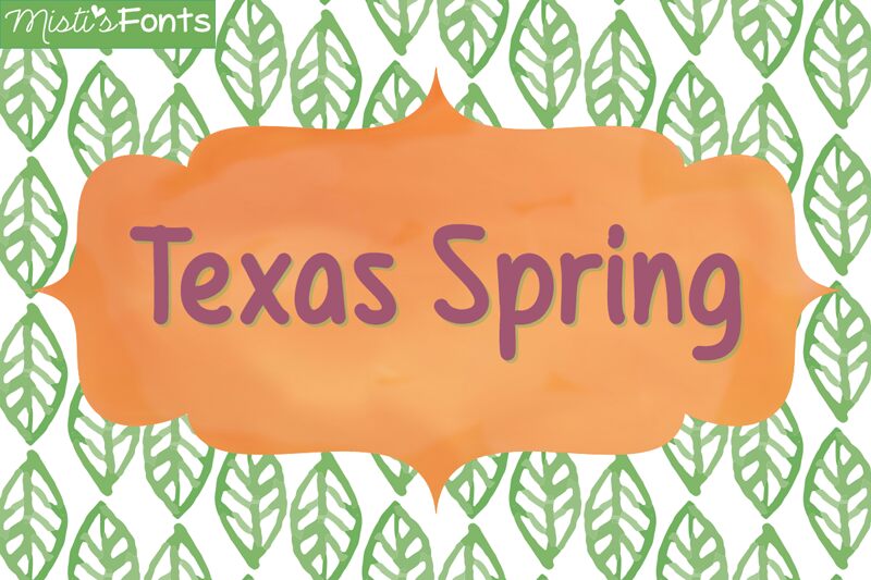 Texas Spring Czcionka