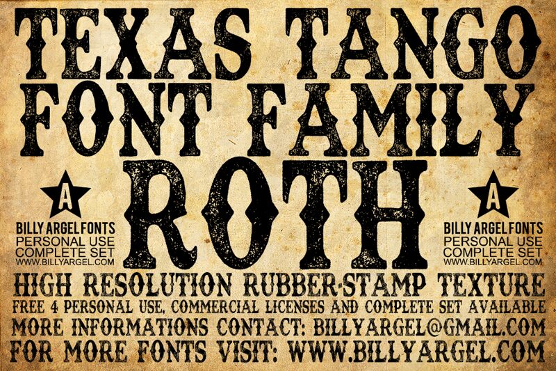 TEXAS TANGO Carattere