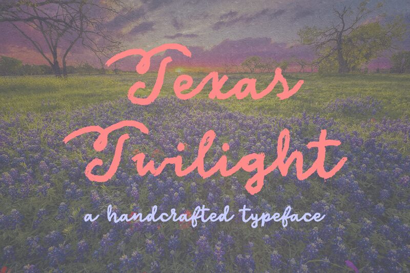 Texas Twilight Schriftart
