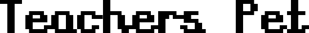 Preview of the Teachers Pet Bold font
