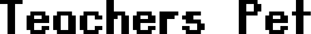 Preview of the Teachers Pet Sans Serif Bold font